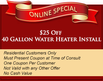 25 Off 40 gallon water heater